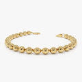 14K Gold 5 MM Bead Bracelet