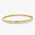 14k 3.5mm Dome Gold Bangle Bracelet