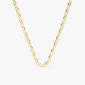 14k 3.5 MM Mariner Chain Link Necklace