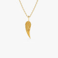 14K Angel Wings Pendant Necklace