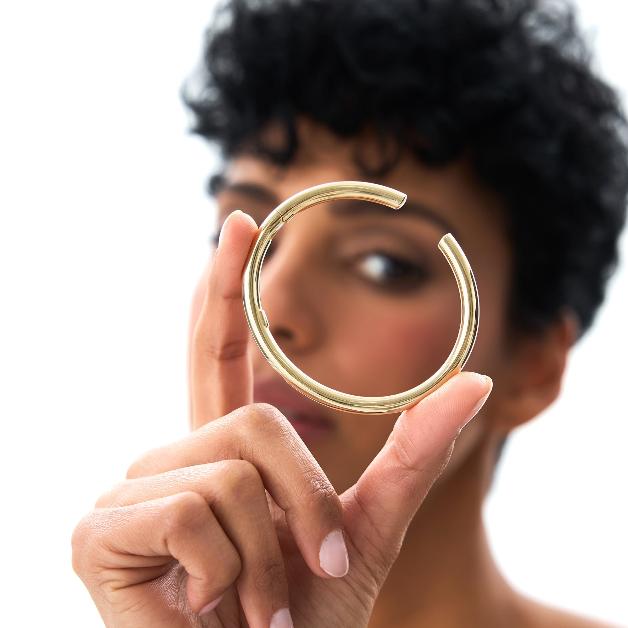 14K Gold 5MM Thick Open Cuff Bangle Bracelet