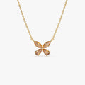 Citrine Butterfly Necklace