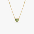 Heart Shaped Peridot Layering Necklace