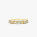 Baguette and Round Diamond Ring