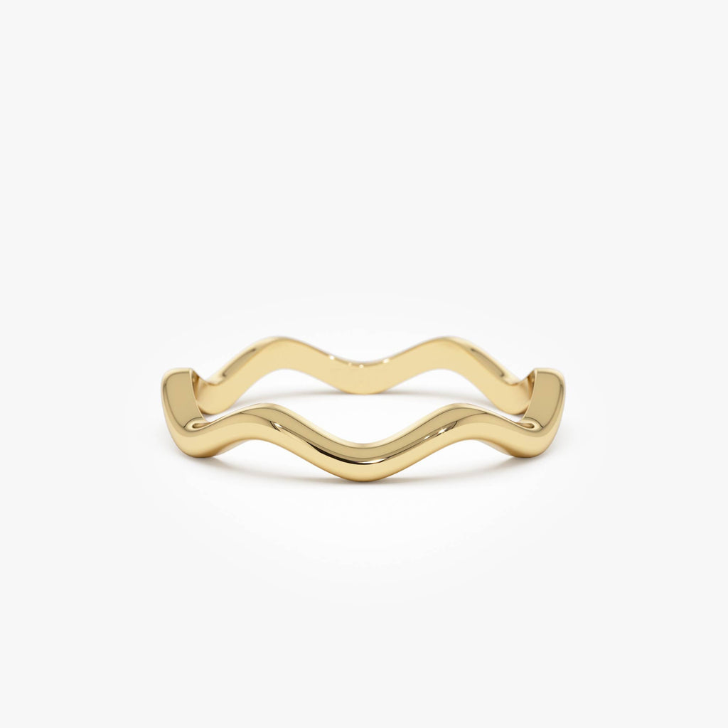 Minimalist Wave Ring