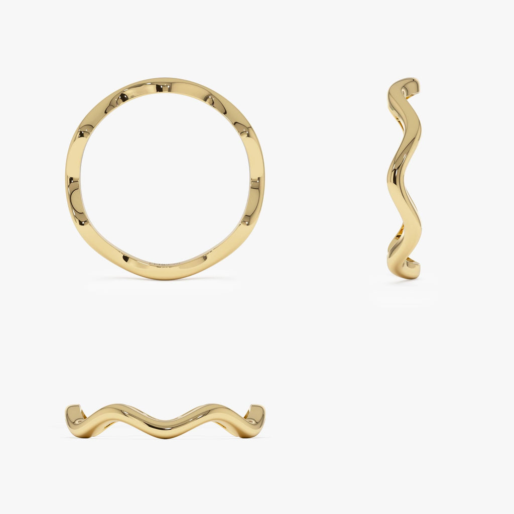 Minimalist Wave Ring