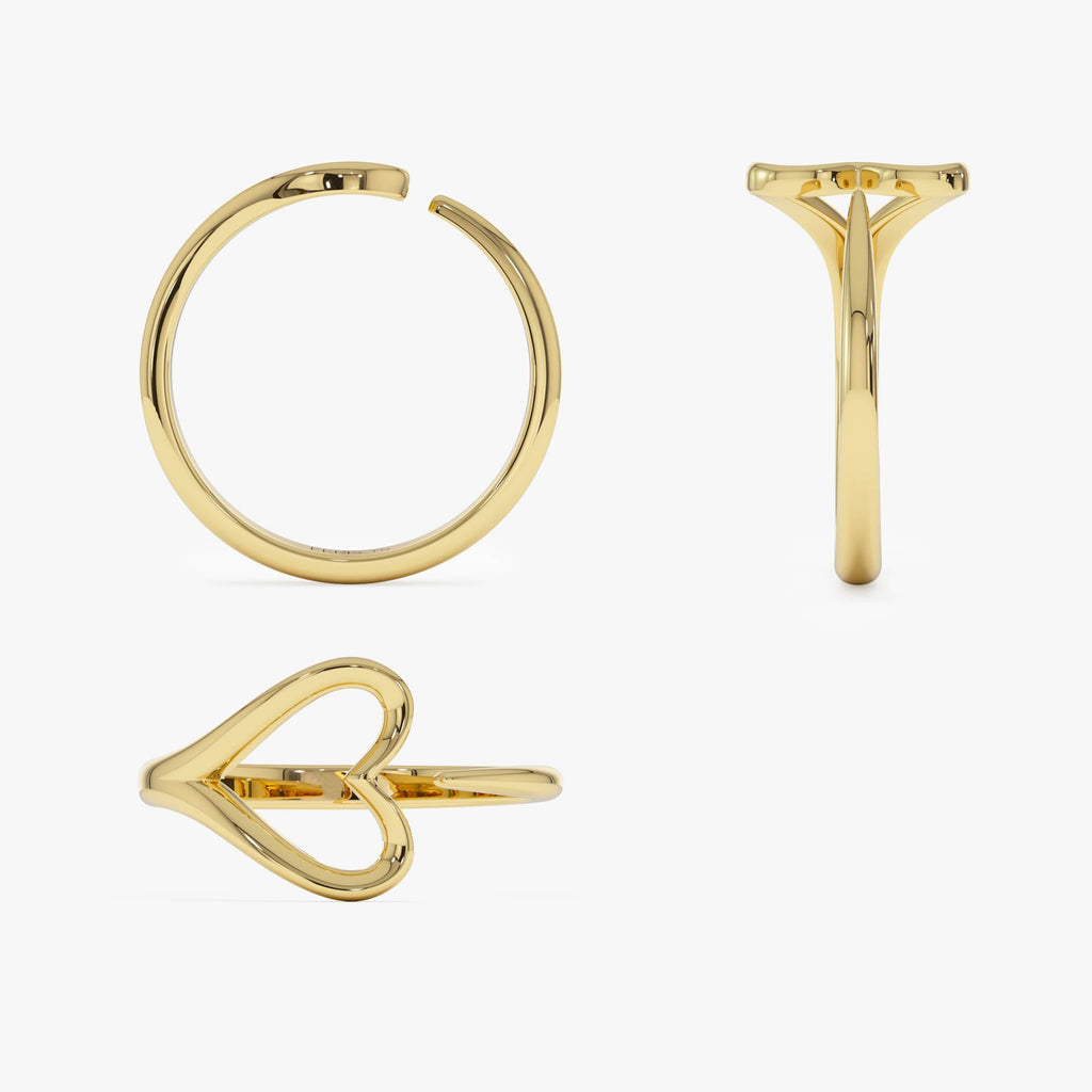 Minimalist Heart Outline Band