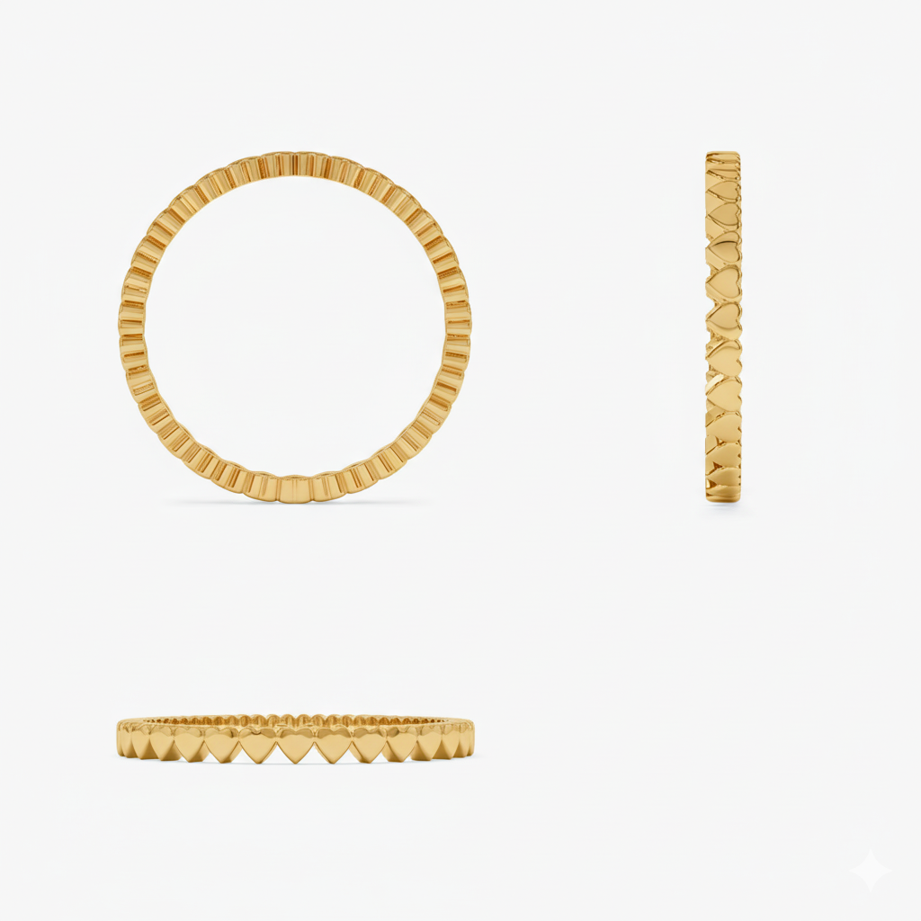 Mini Heart Eternity Ring