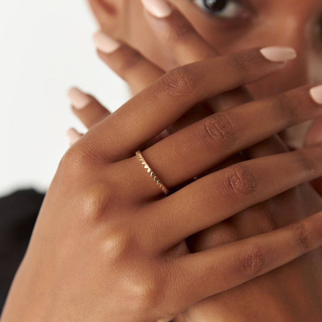 Mini Heart Eternity Ring