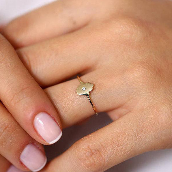 Diamond Hamsa Ring
