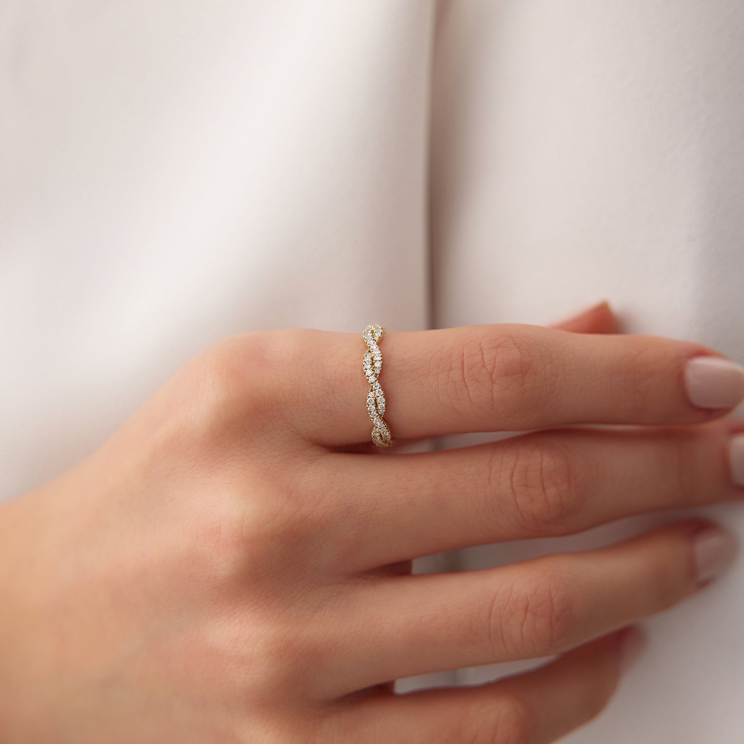 Infinity Diamond Eternity Wedding Band