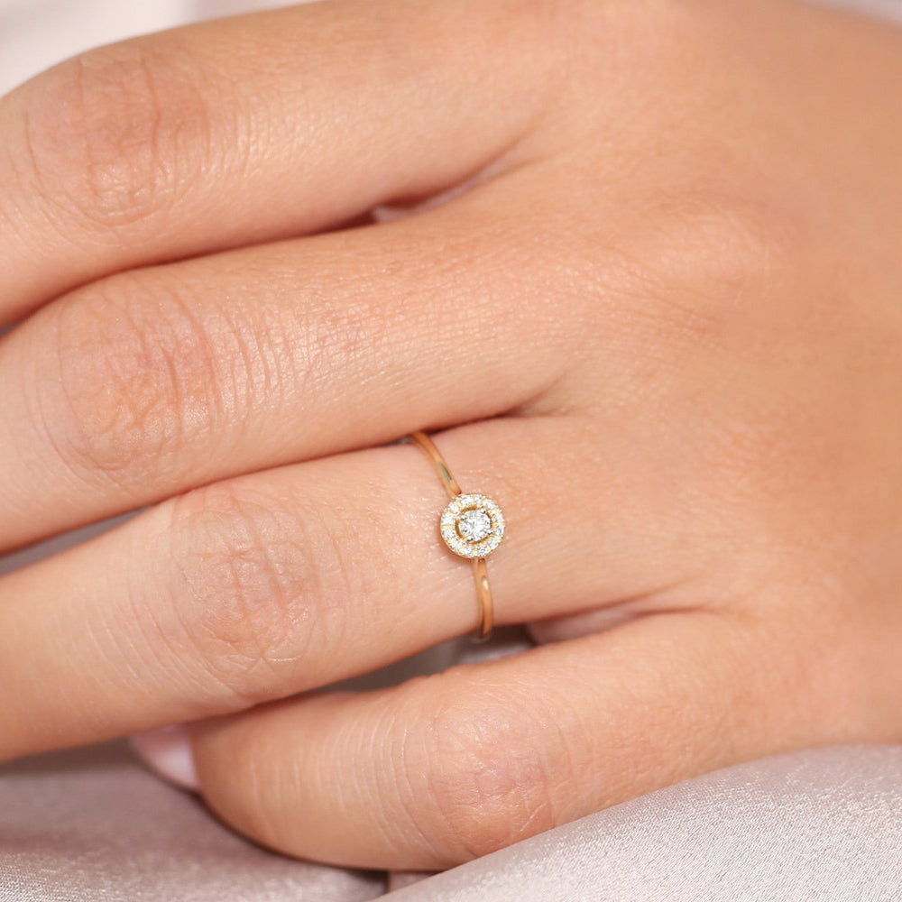 Halo Diamond Ring