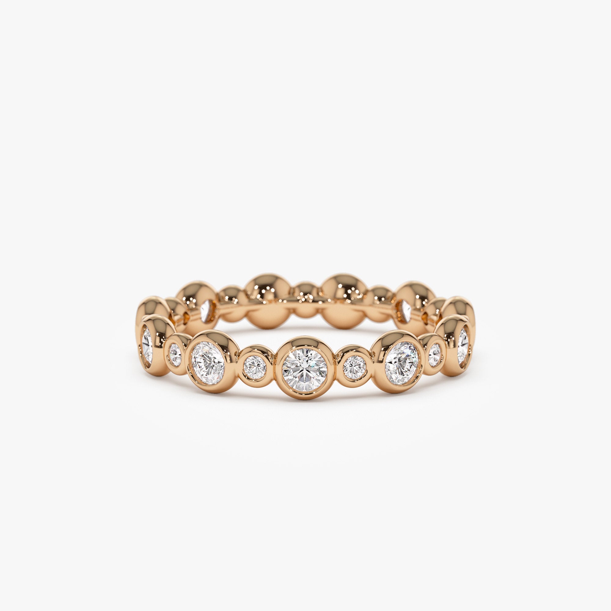 Bubble Diamond 3/4 Eternity Wedding Ring