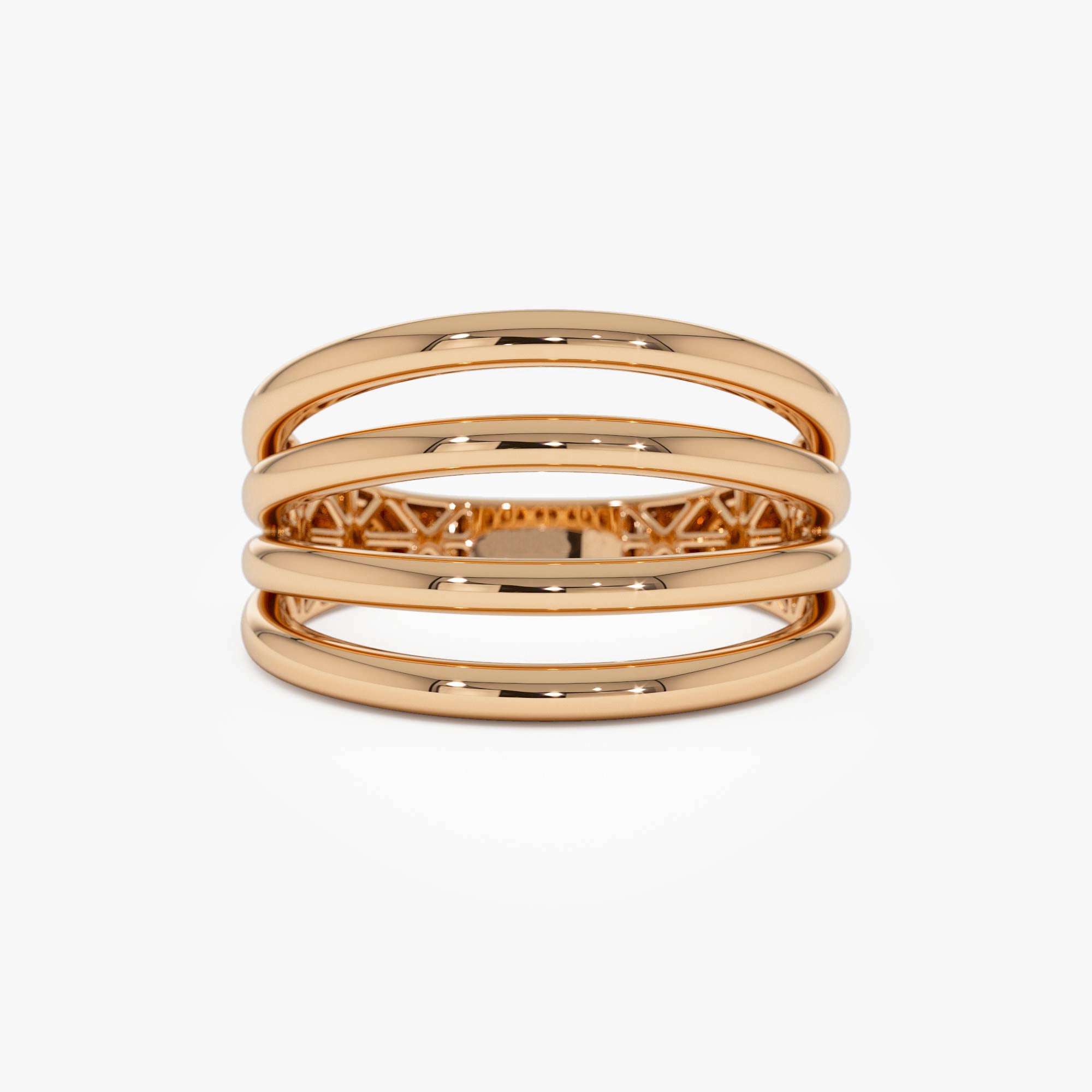 Four Band Statement Ring