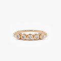 Bezel Set Diamond Wedding Band