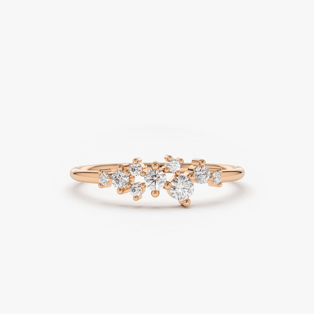 Diamond Cluster Ring