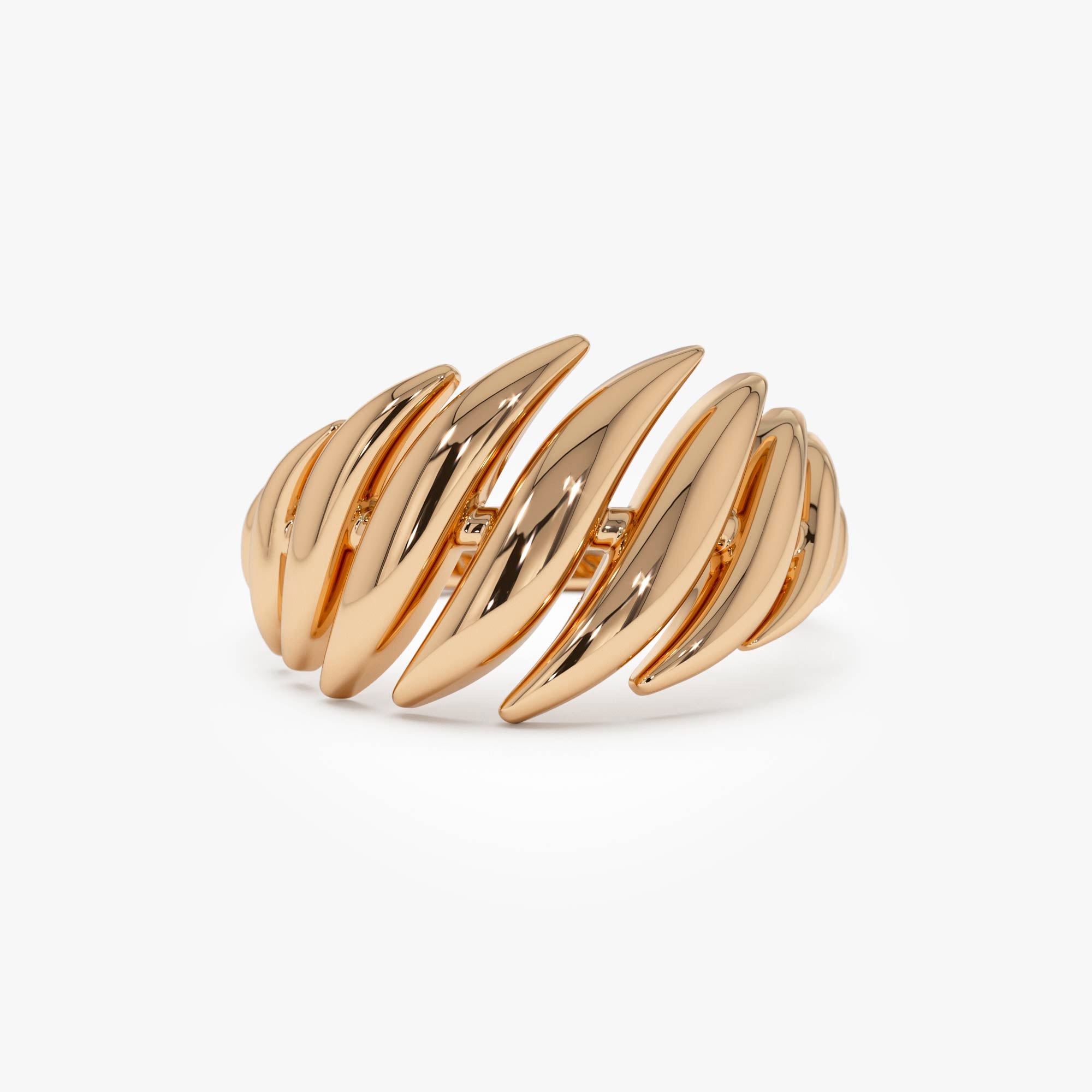 Chunky Wave Dome Cocktail Ring