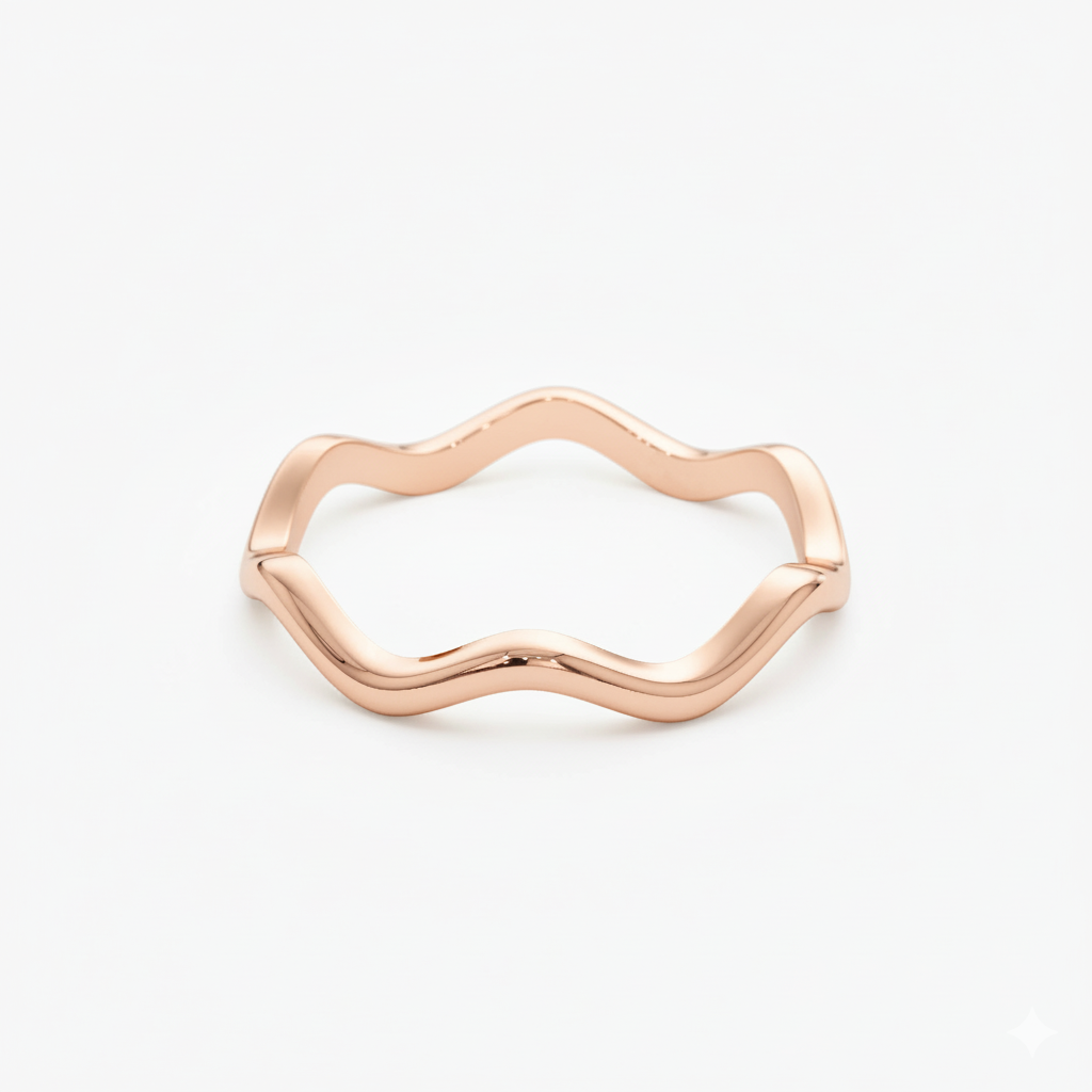 Minimalist Wave Ring
