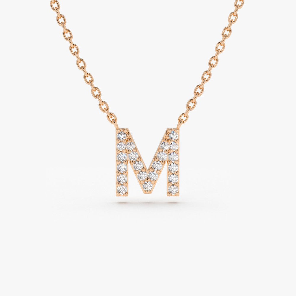 Diamond Initial Necklace