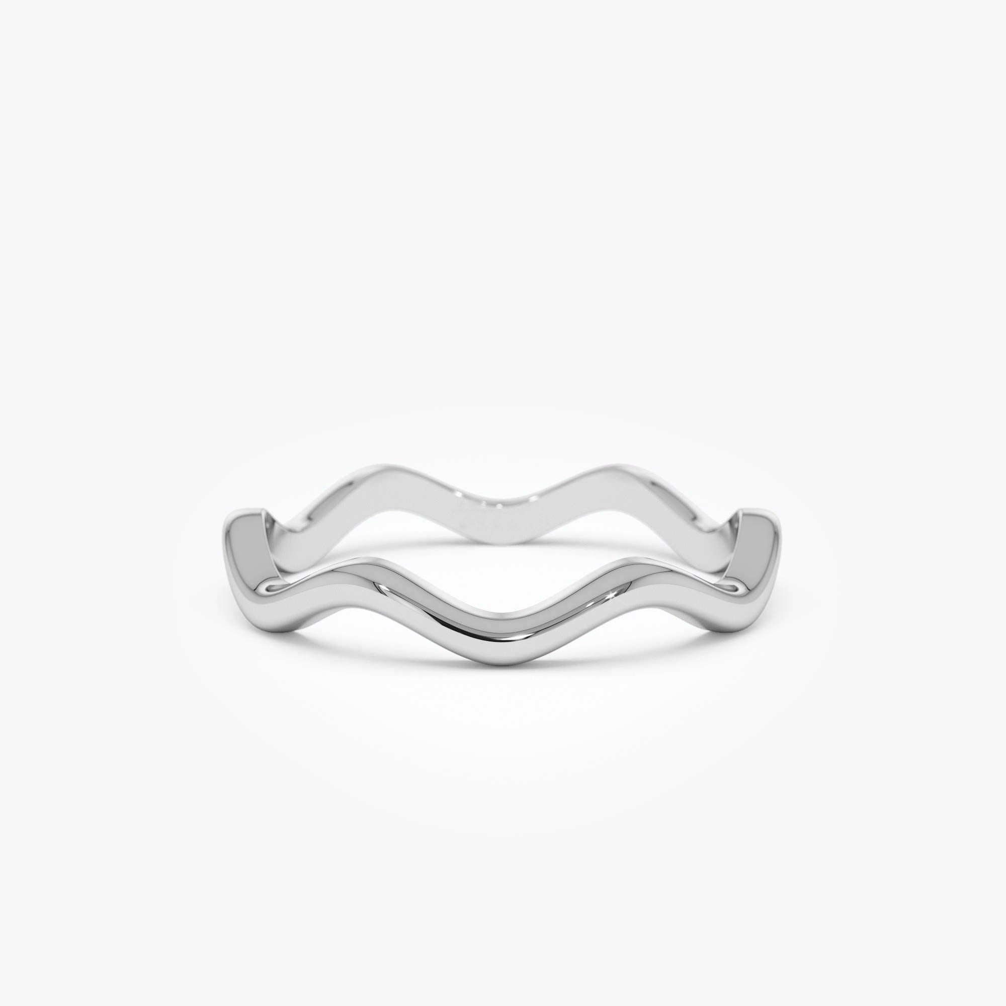 Minimalist Wave Ring