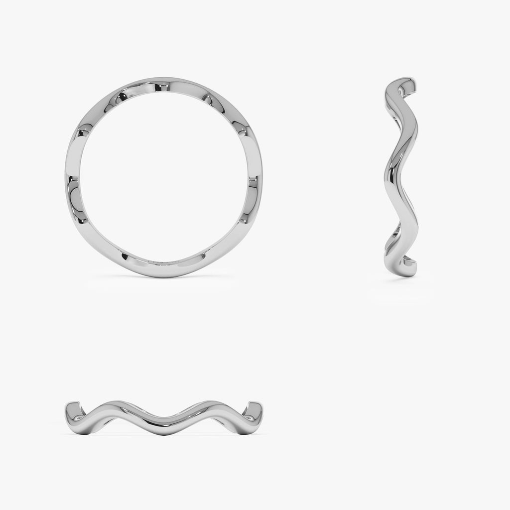 Minimalist Wave Ring