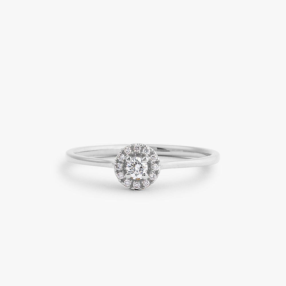 Halo Diamond Ring