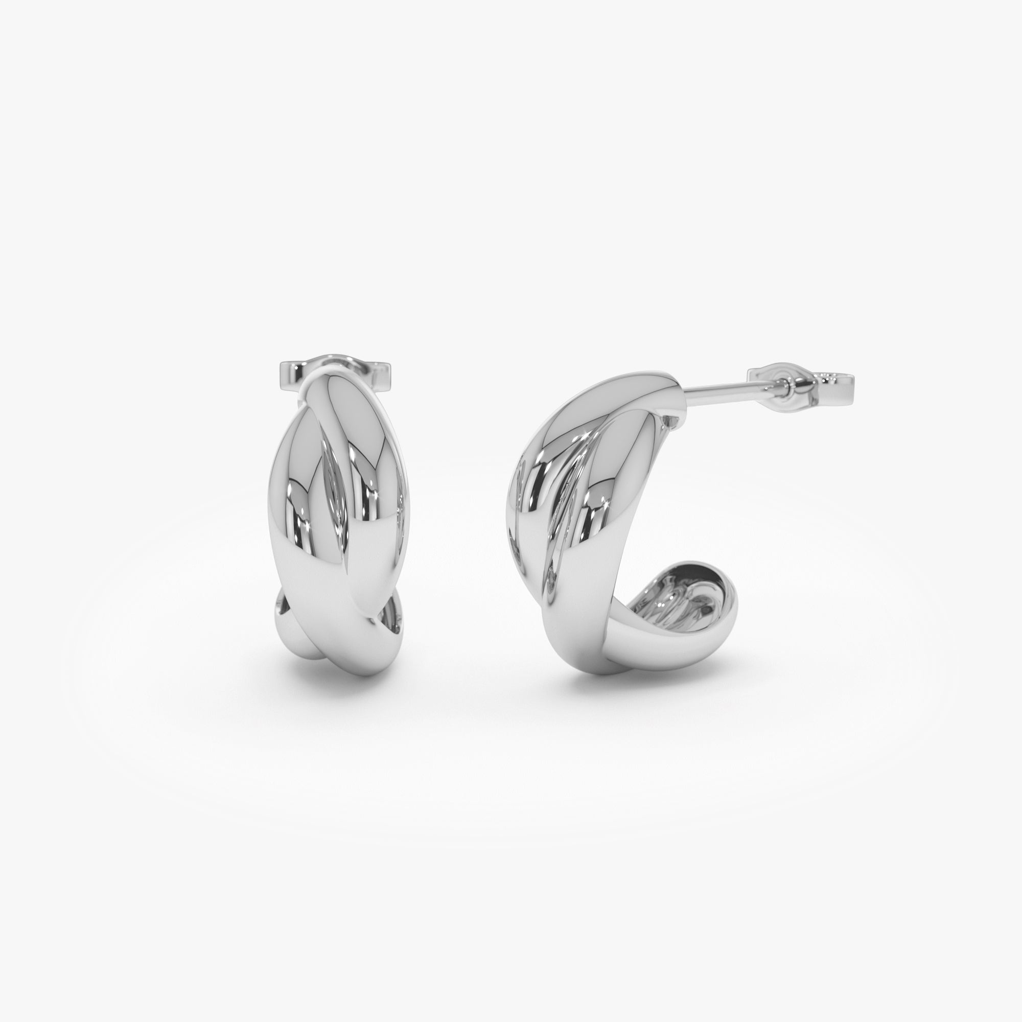 Chunky Twisted Hoop Earrings