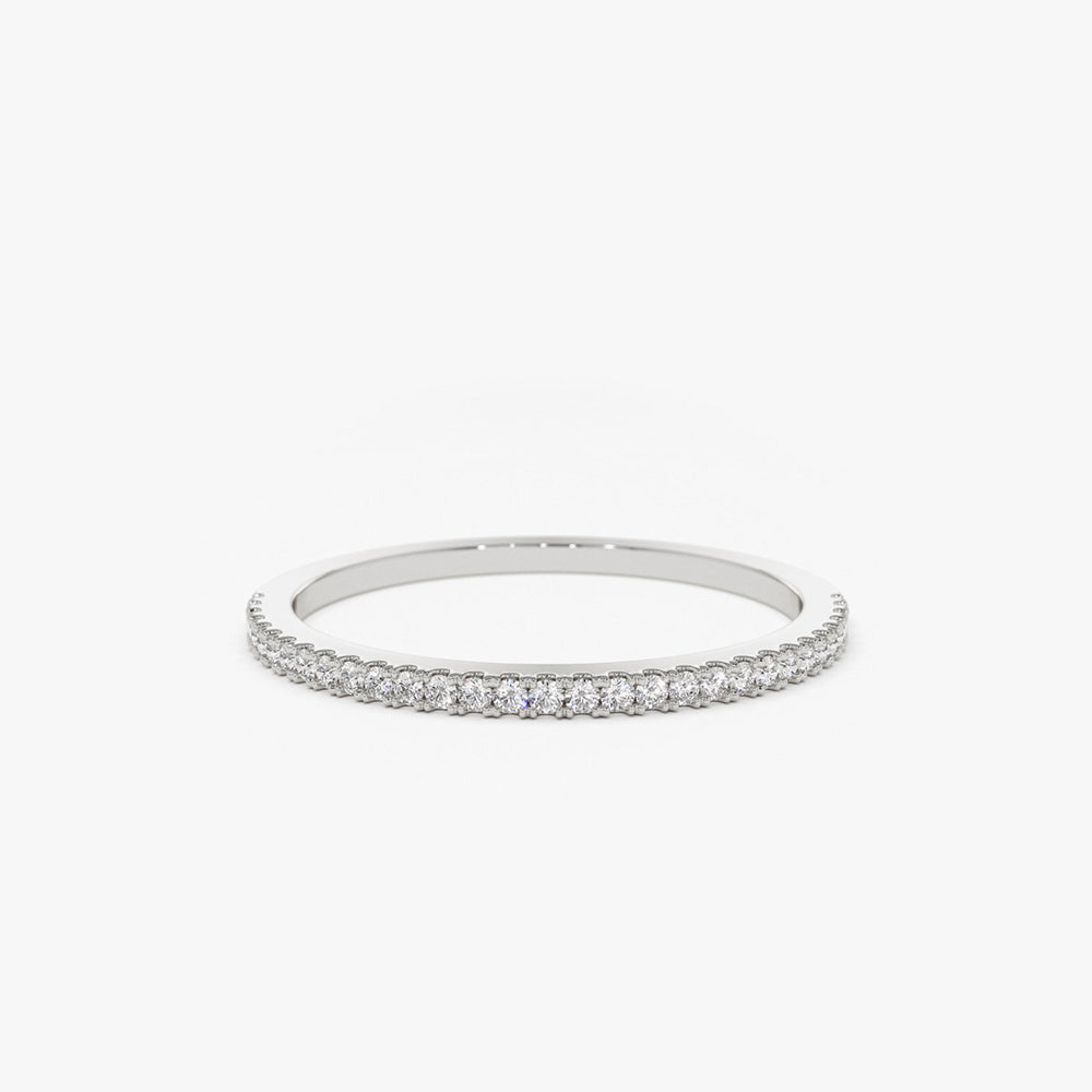 Half Eternity Micro Pave Diamond Ring