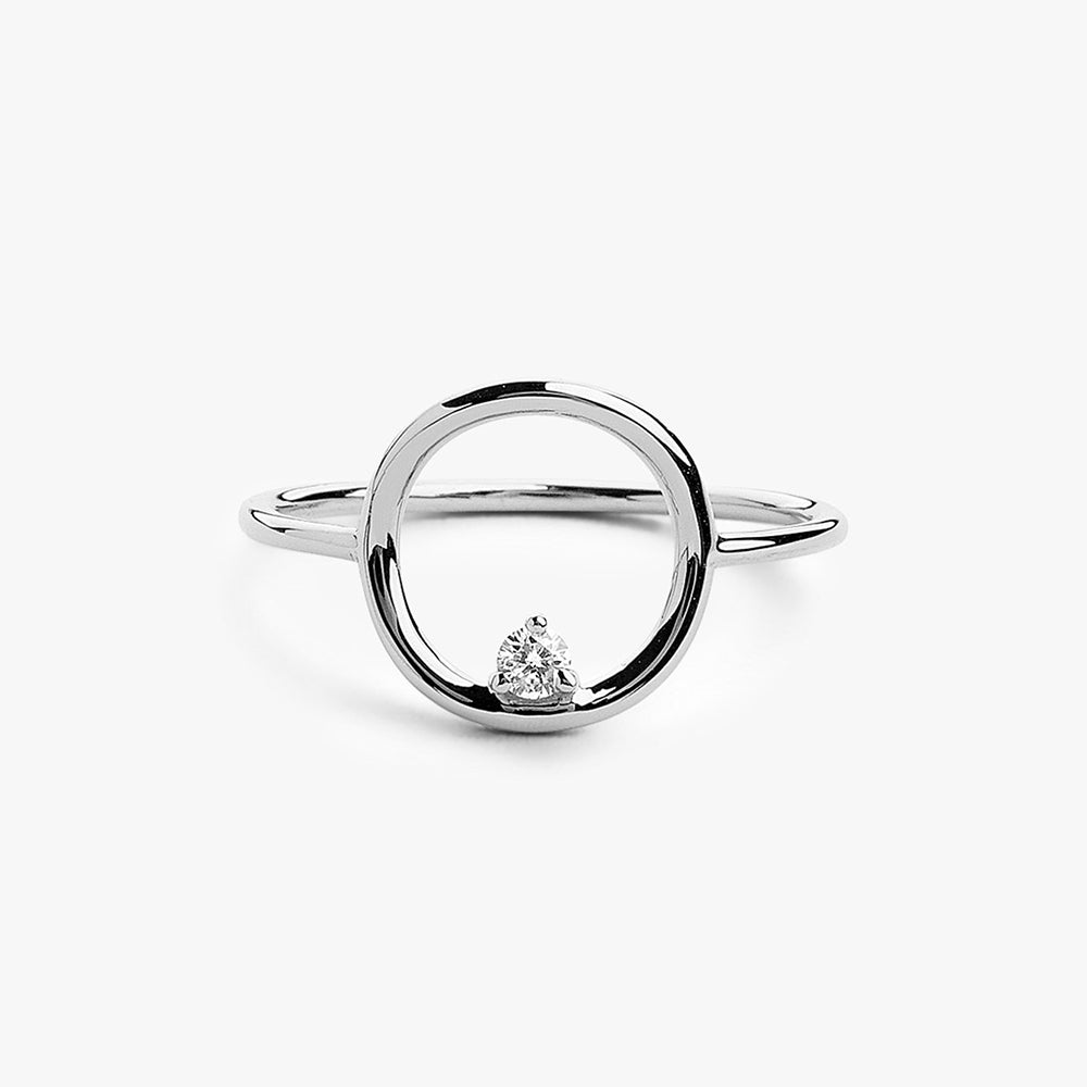 Circle Diamond Ring