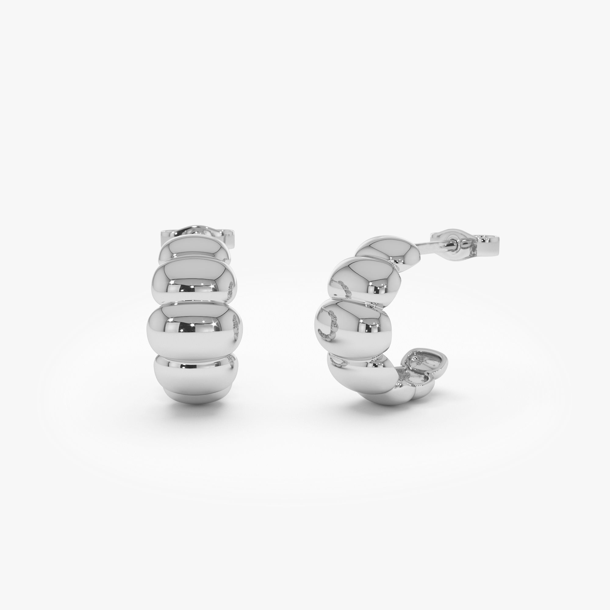 Chuncky Bubble Hoop Earrings