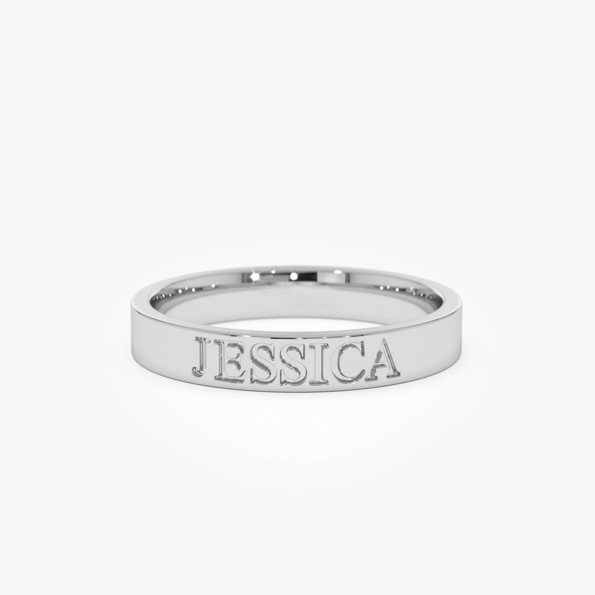 Custom Name Engraved Band Ring