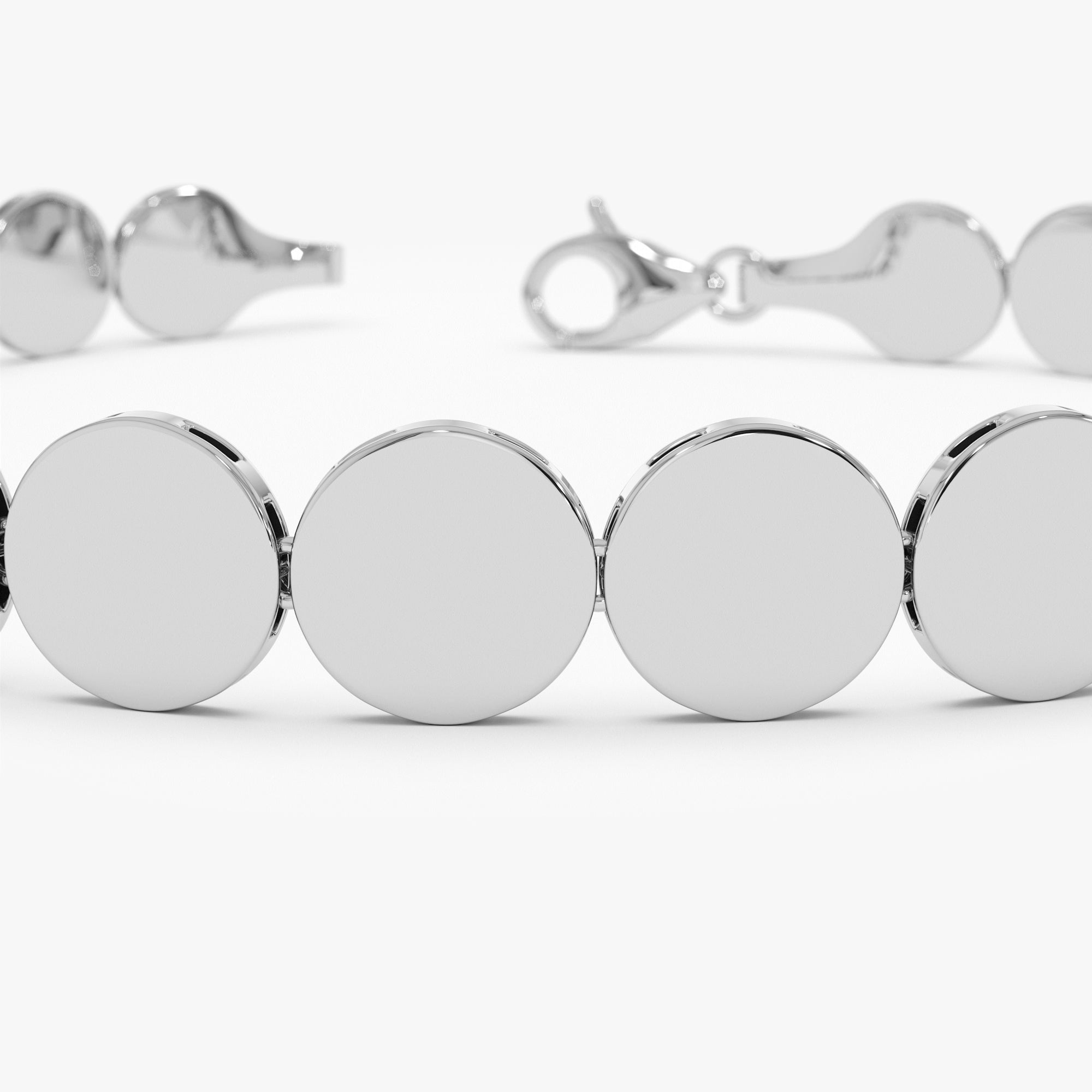 6.5MM Wide Round Link Bracelet