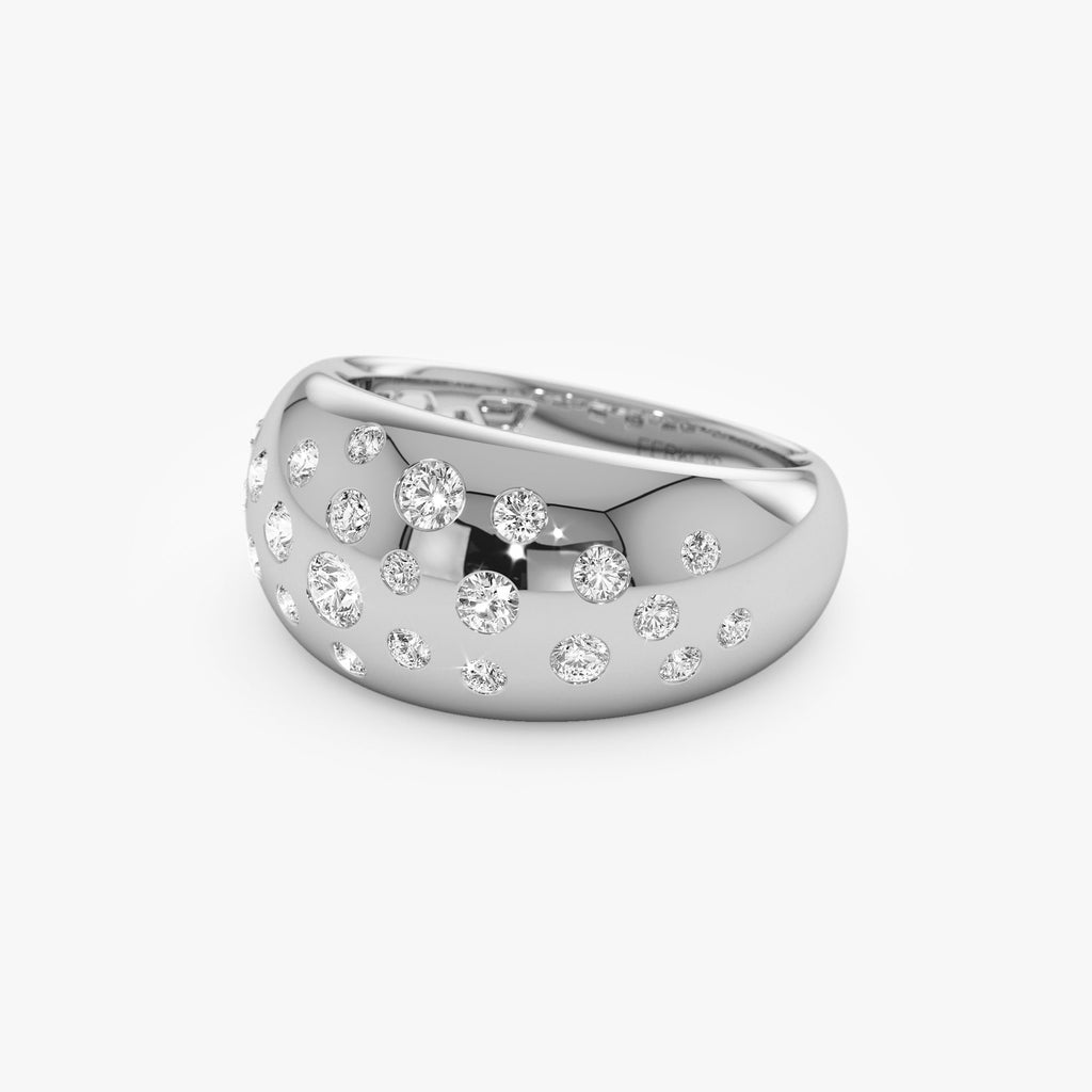 Flush Setting Cluster Dome Ring