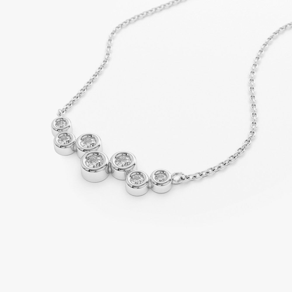 Floating Diamond Bubble Necklace