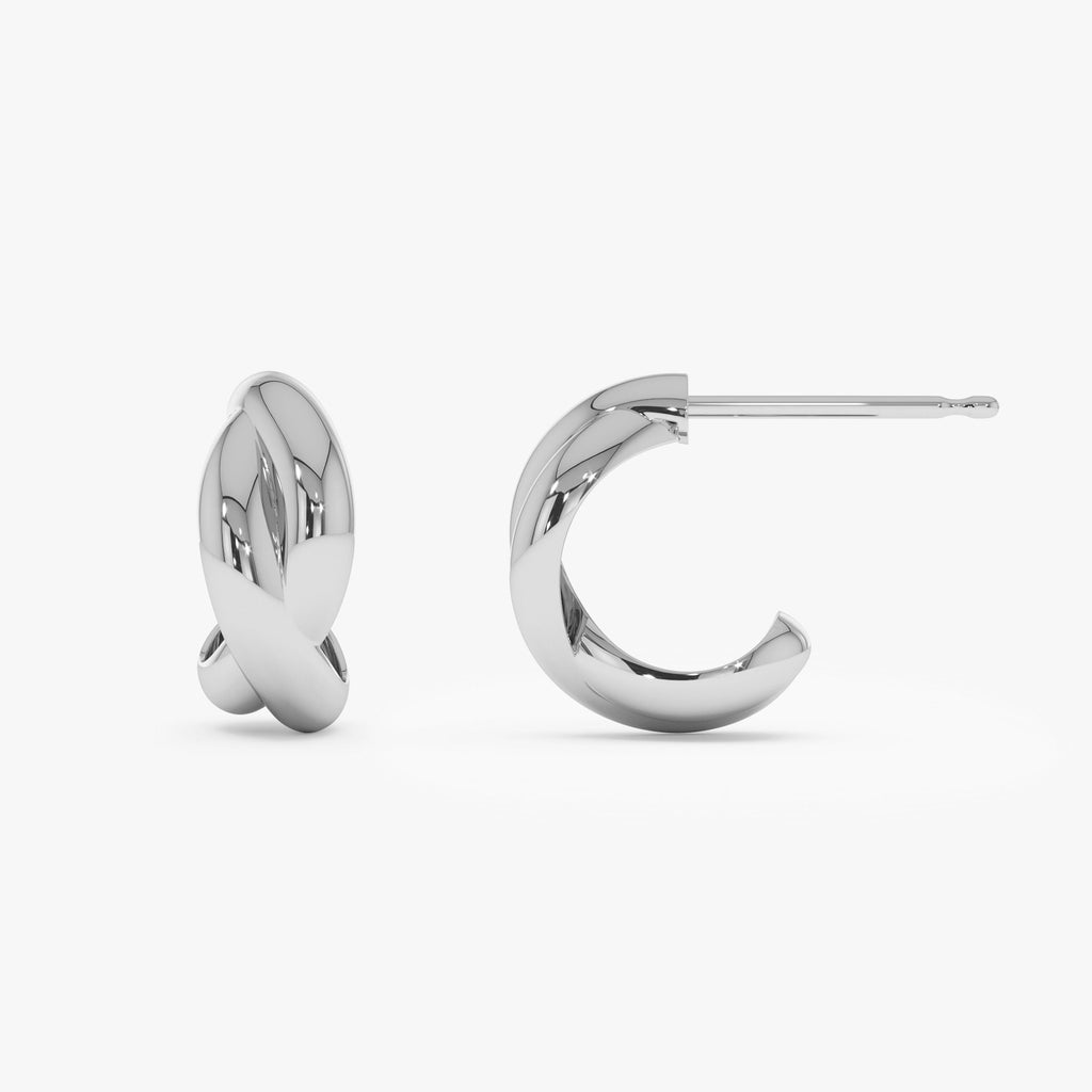 Chunky Twisted Hoop Earrings