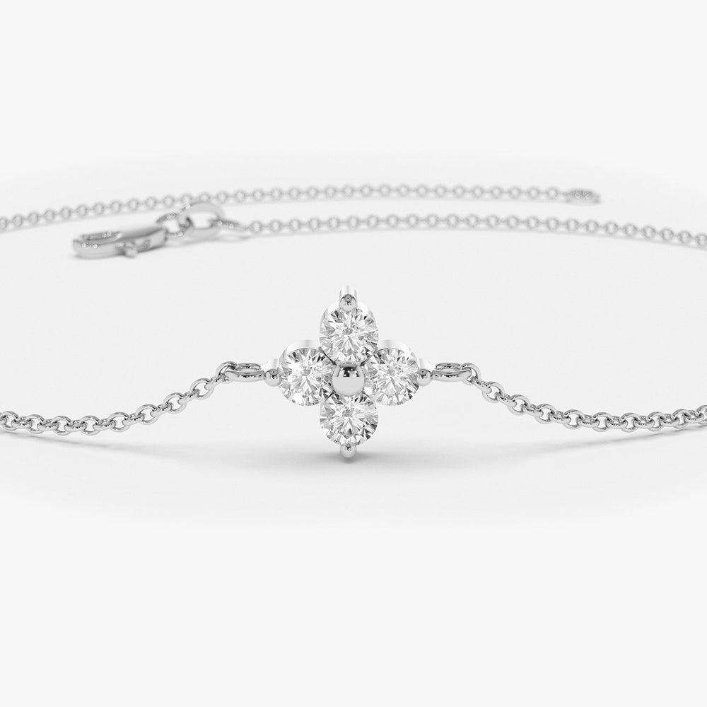 Diamond Clover Bracelet