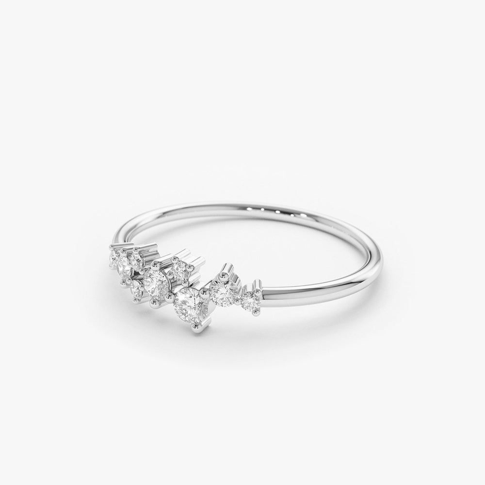Diamond Cluster Ring