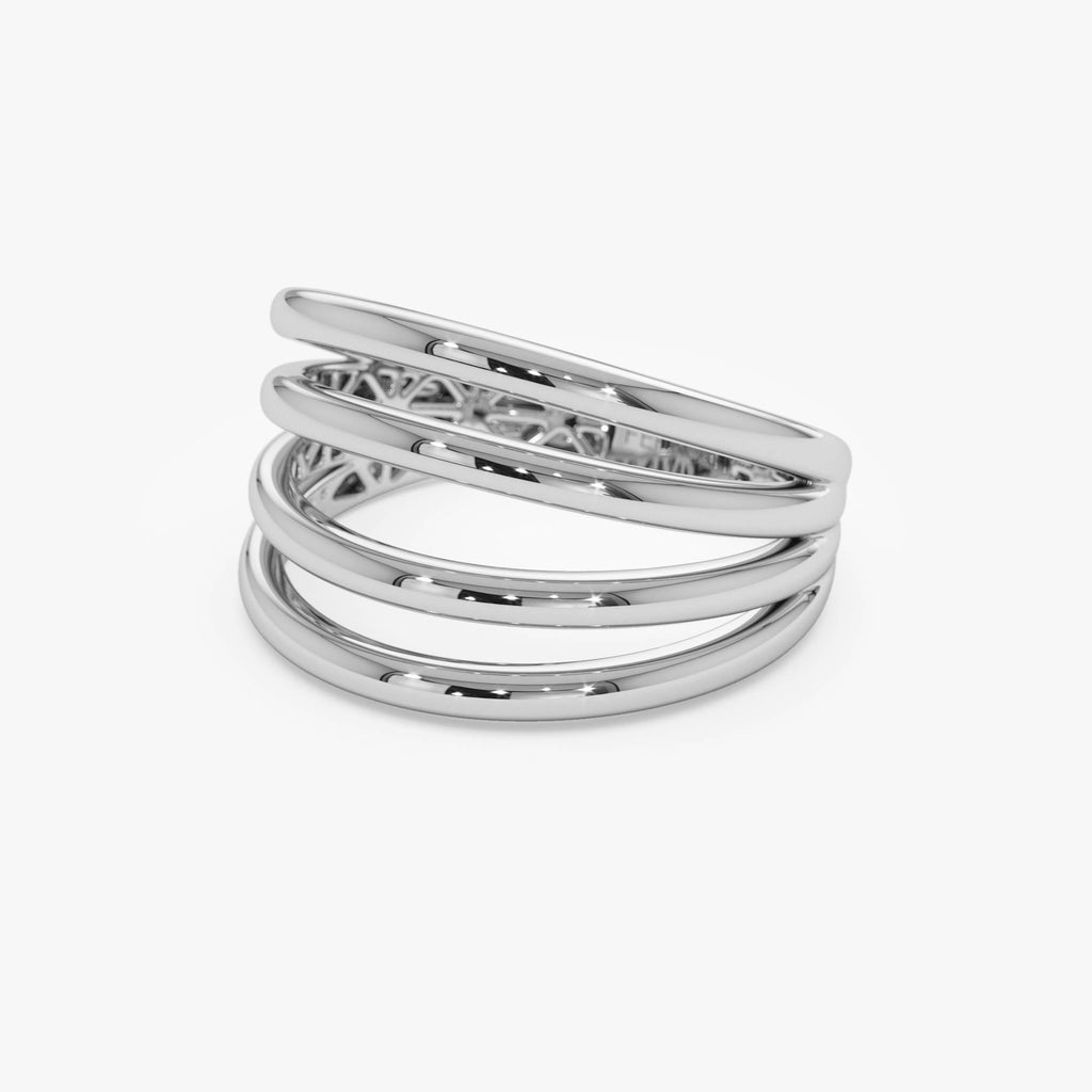 Four Band Statement Ring