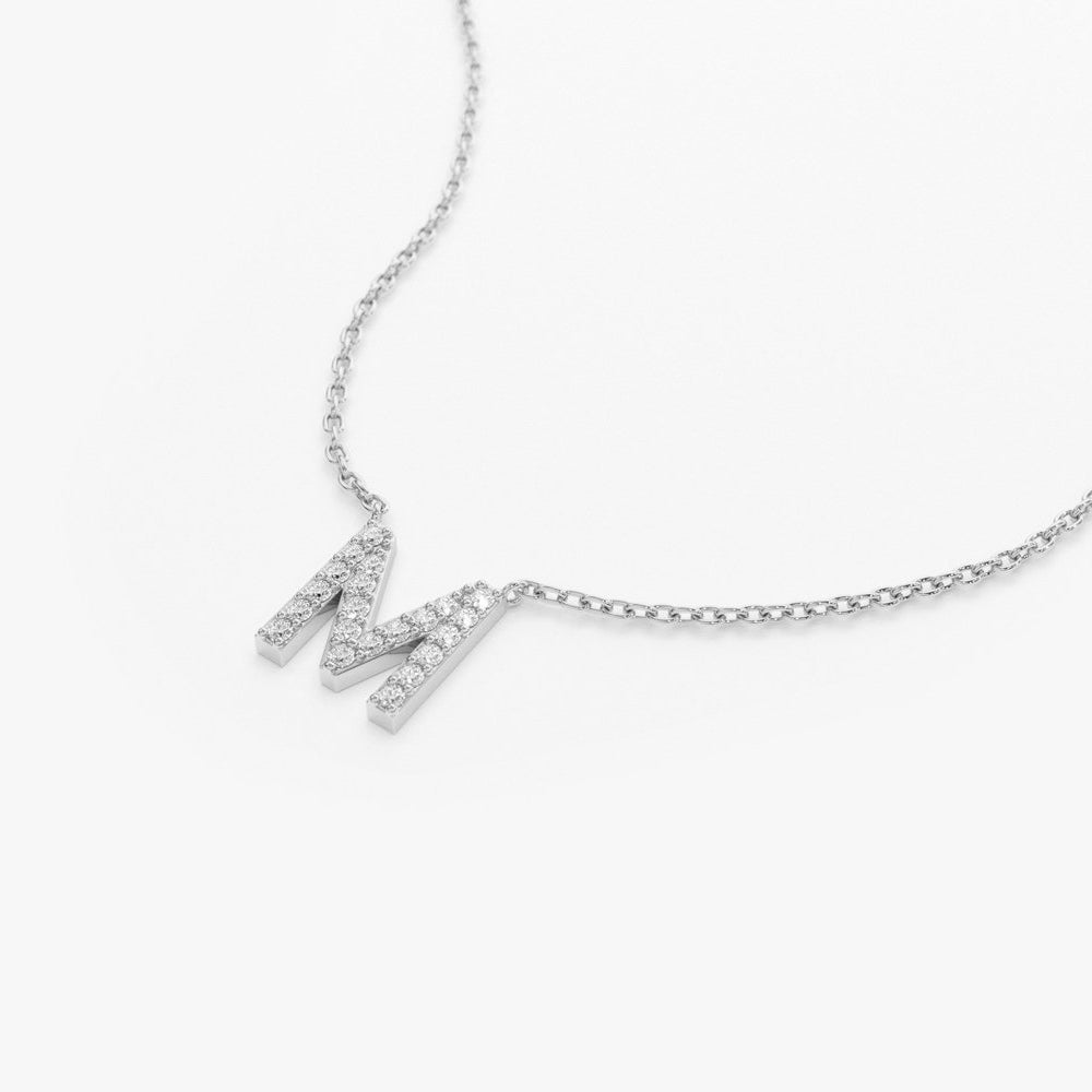 Diamond Initial Necklace