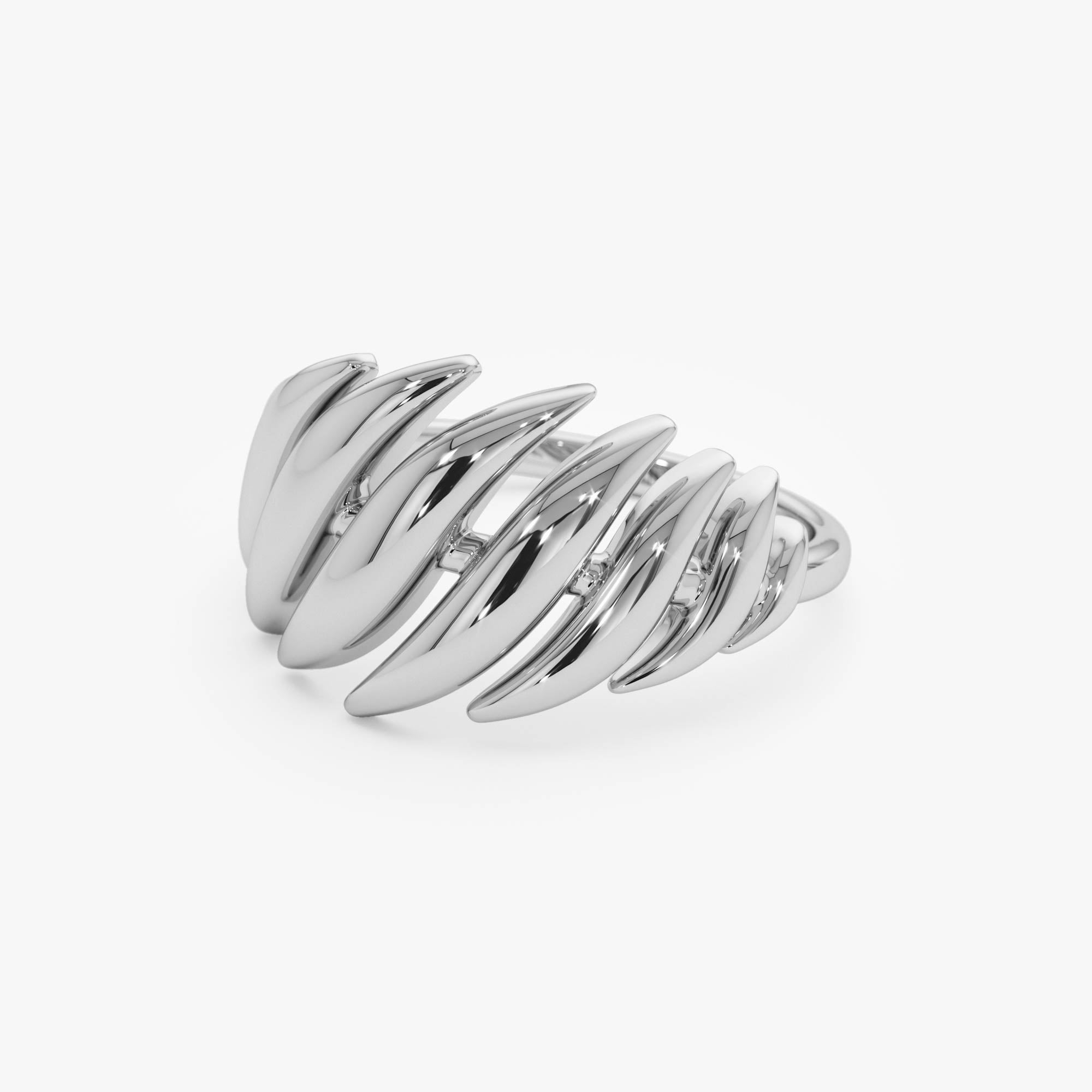 Chunky Wave Dome Cocktail Ring