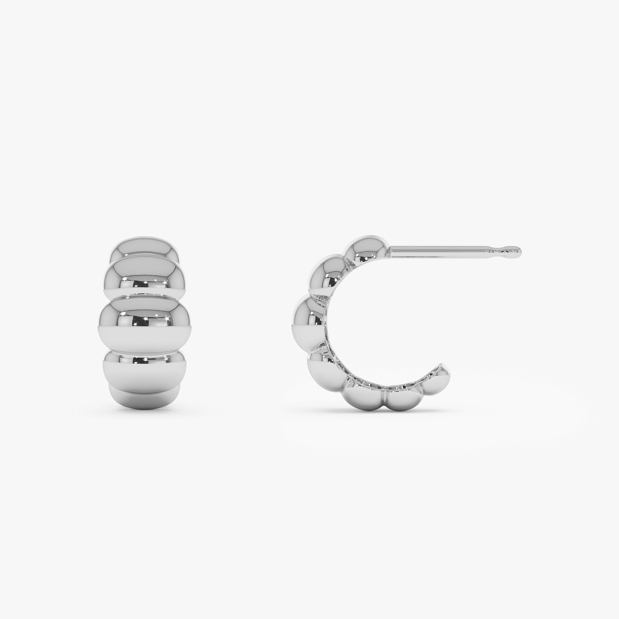 Chuncky Bubble Hoop Earrings
