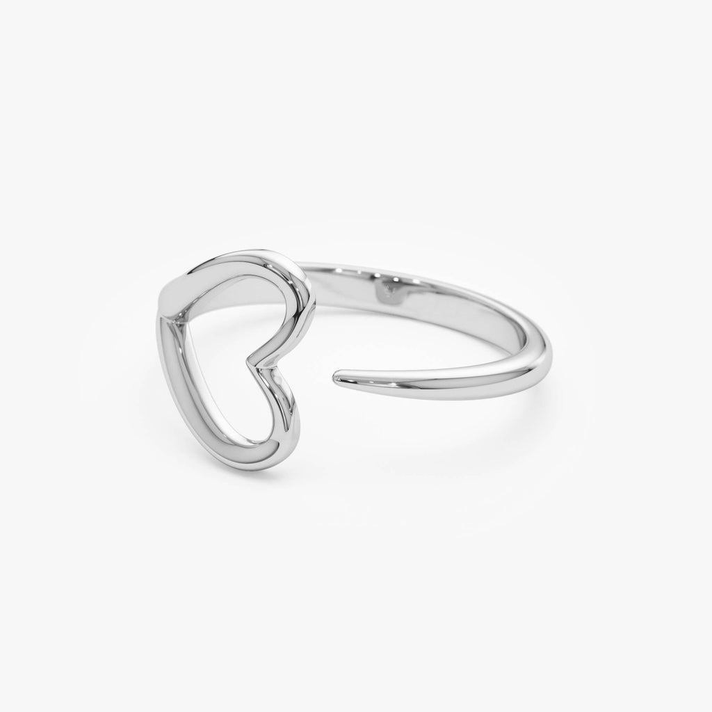 Minimalist Heart Outline Band