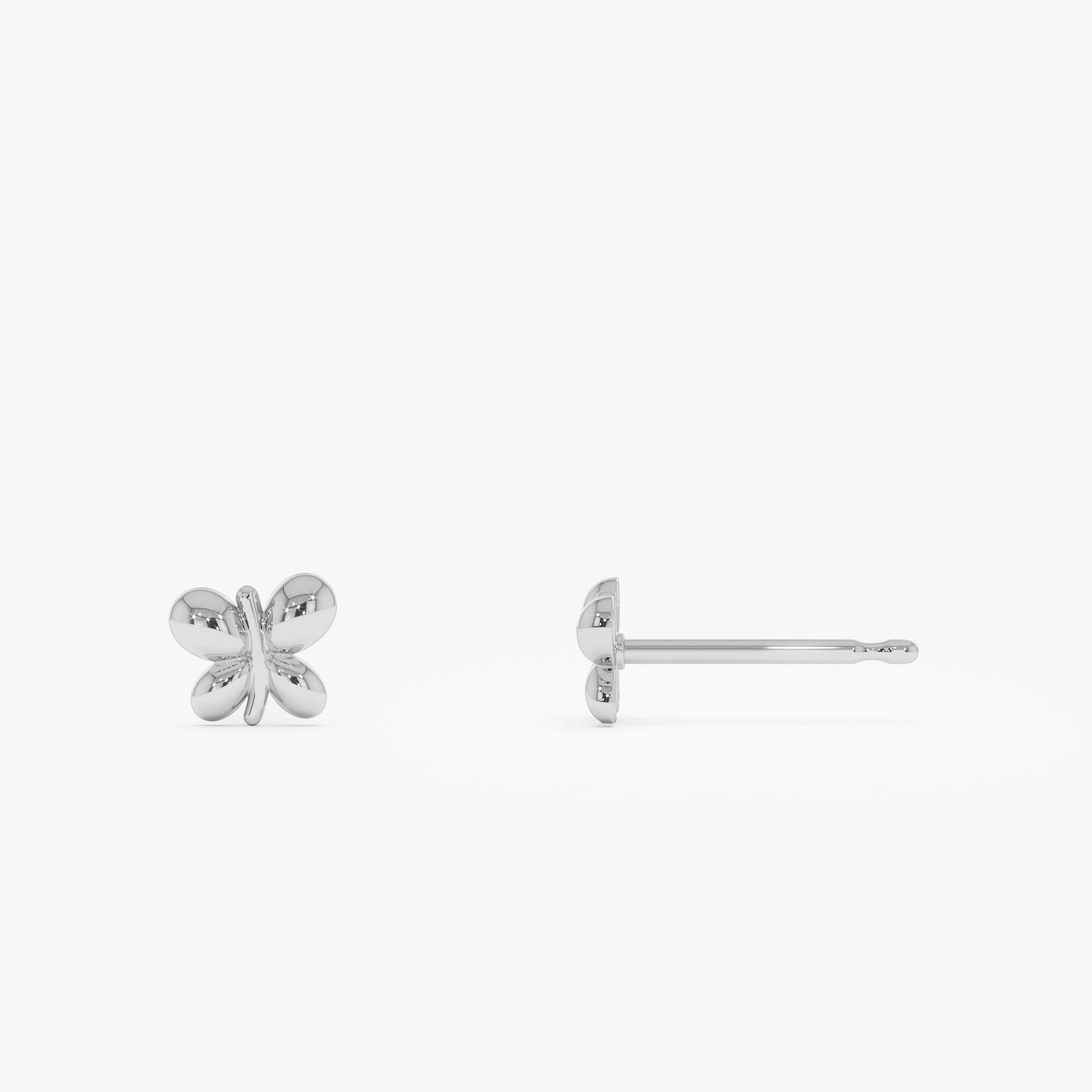 Bubble Butterfly Stud Earrings