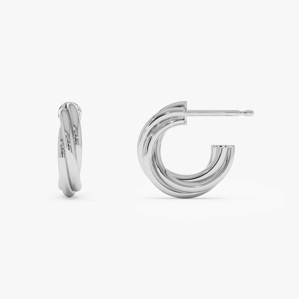 Bold Twisted Curve Earrings
