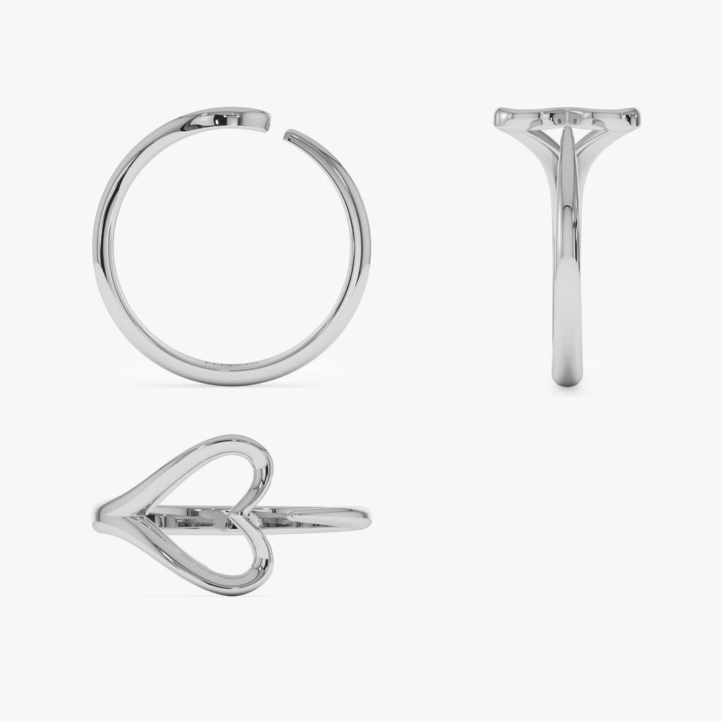 Minimalist Heart Outline Band