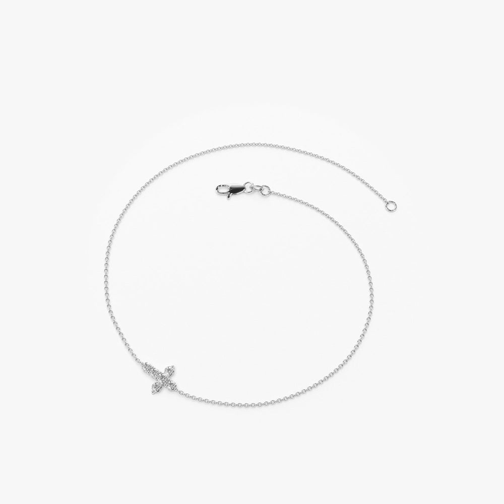 Diamond Cross Bracelet