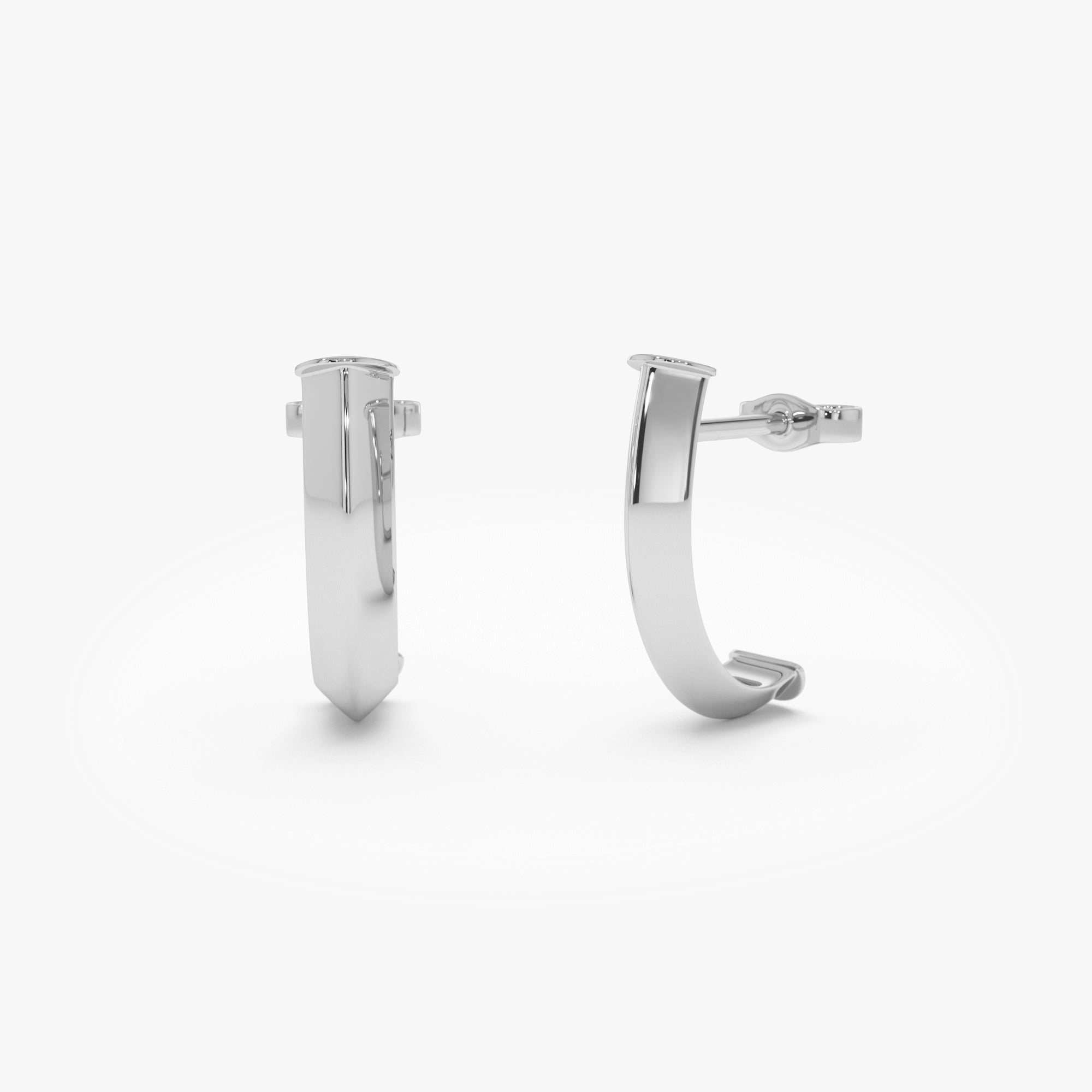 Knife Edge Open Hoops