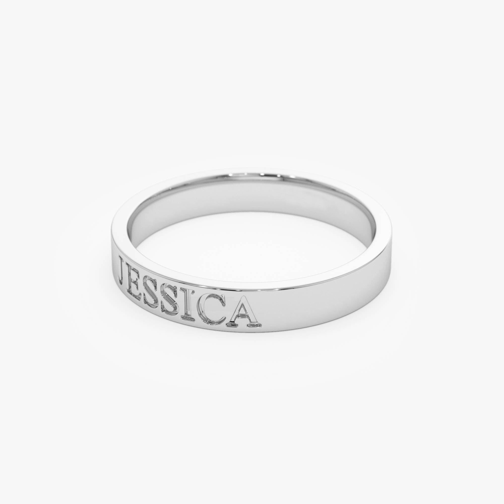 Custom Name Engraved Band Ring