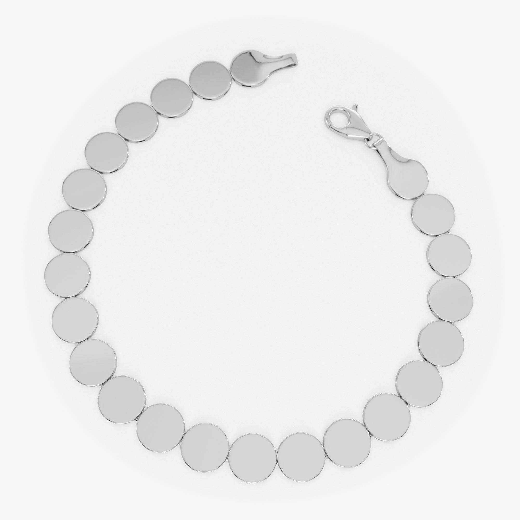 6.5MM Wide Round Link Bracelet