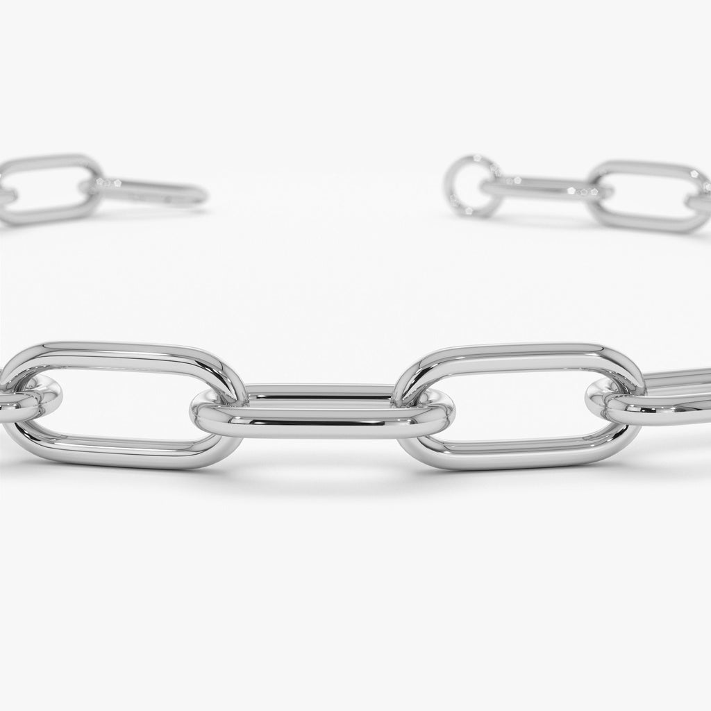 8MM Paperclip Chain Bracelet